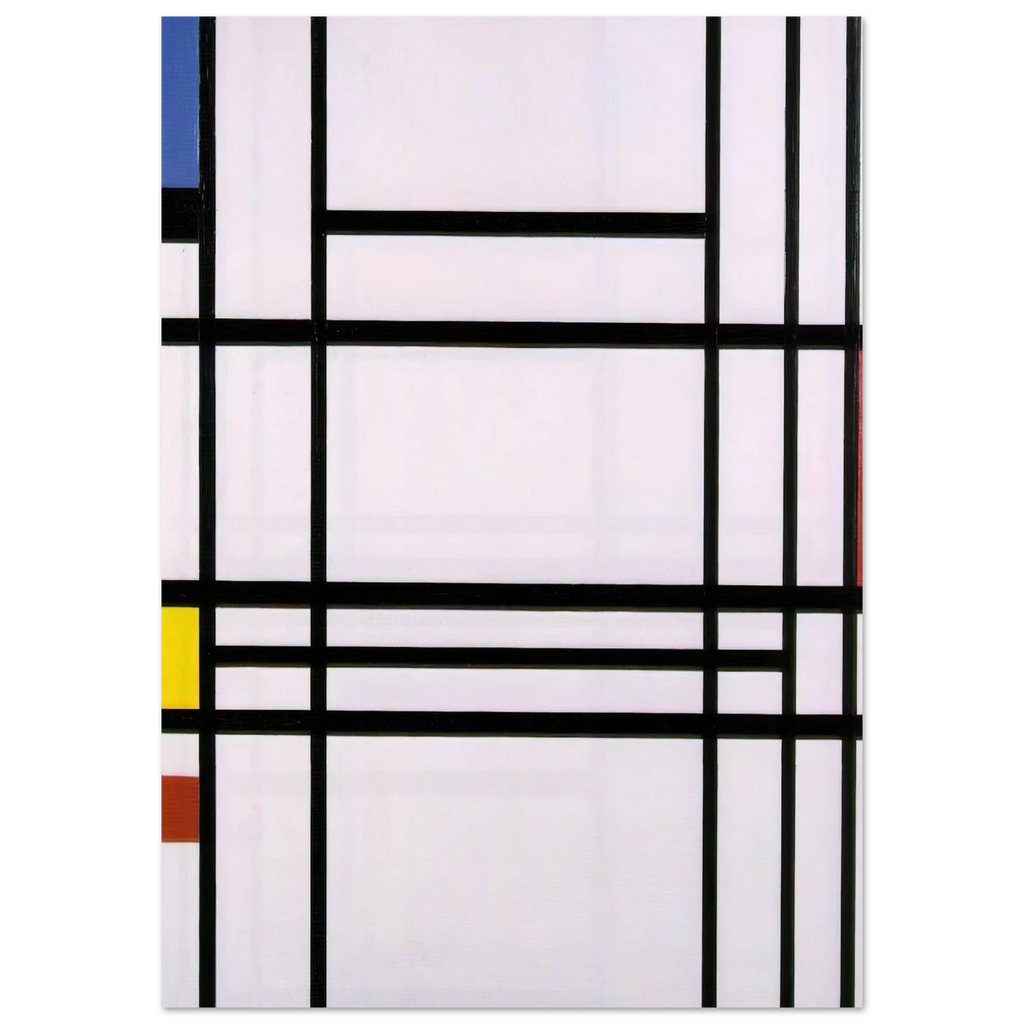 Composition No.10 - Piet Mondrian Art Print - A0 (84.1 x 118.9  cm) / 33.1 × 46.8 inches | Piet Mondrian Poster | Piet Mondrian Prints