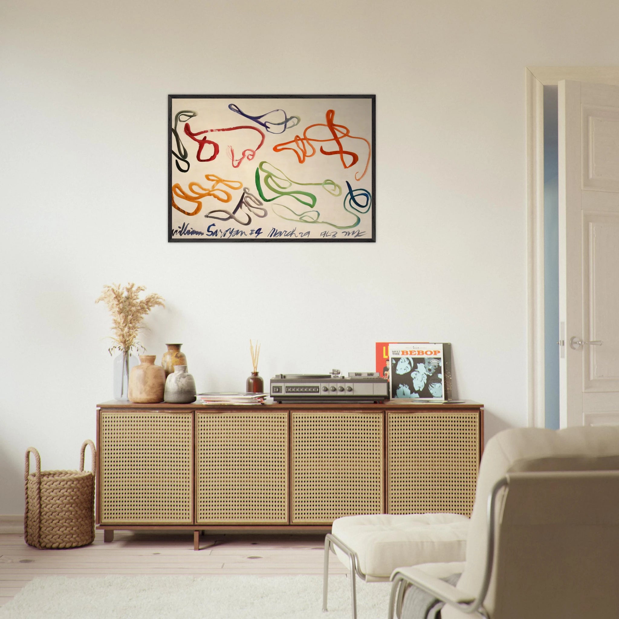 # 9 - 1963 - William Saroyan Framed Art Print - 70x100 cm / 28x40 inches | William Saroyan Framed Poster | William Saroyan Framed prints