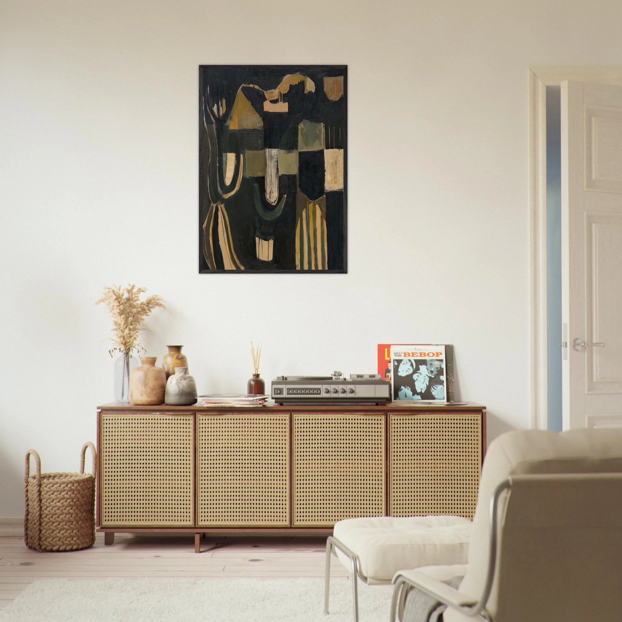 17 February 1948 - 1948 - Frank Lobdell Framed Art Print - 70x100 cm / 28x40 inches | Frank Lobdell Framed Poster | Frank Lobdell Framed prints