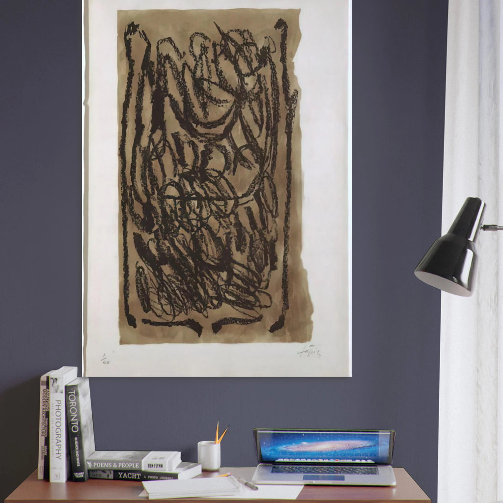 EL PA A LA BARCA 1963 - Antoni Tapies Art Print - A0 (84.1 x 118.9  cm) / 33.1 × 46.8 inches | Antoni Tapies Poster | Antoni Tapies Prints