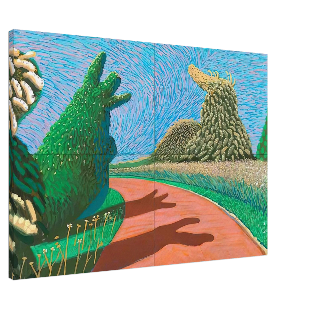 David Hockney - David Hockney Canvas - 70x100 cm / 28x40 inches | David Hockney Wrapped Canvas | David Hockney Wall Art