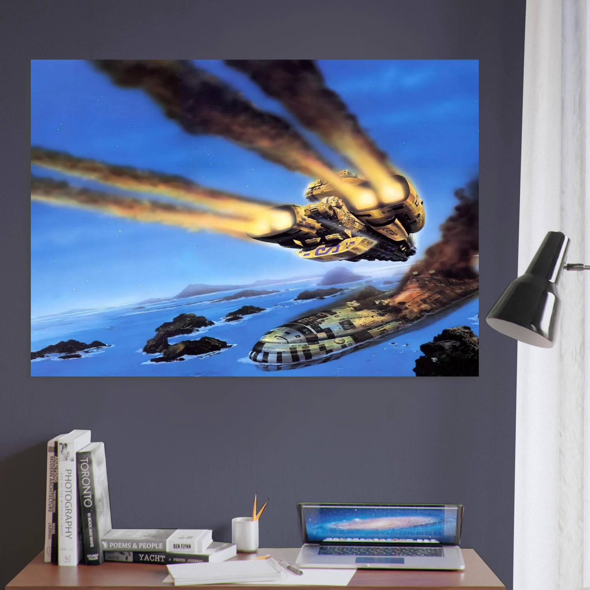 Chris Foss - Chris Foss Art Print - A0 (84.1 x 118.9  cm) / 33.1 × 46.8 inches | Chris Foss Poster | Chris Foss Prints