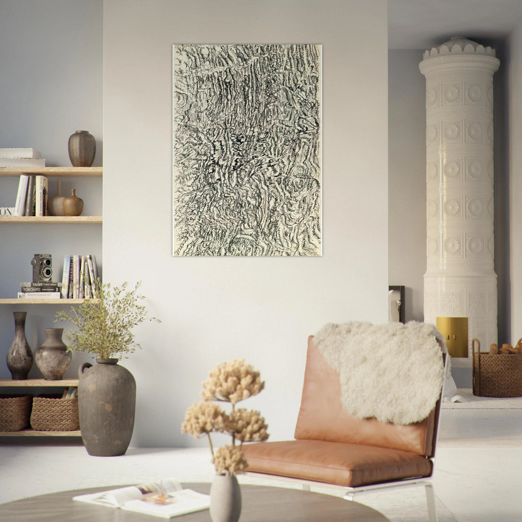 DESSIN MESCALINIEN 1958 - Henri Michaux Art Print - A0 (84.1 x 118.9  cm) / 33.1 × 46.8 inches | Henri Michaux Poster | Henri Michaux Prints