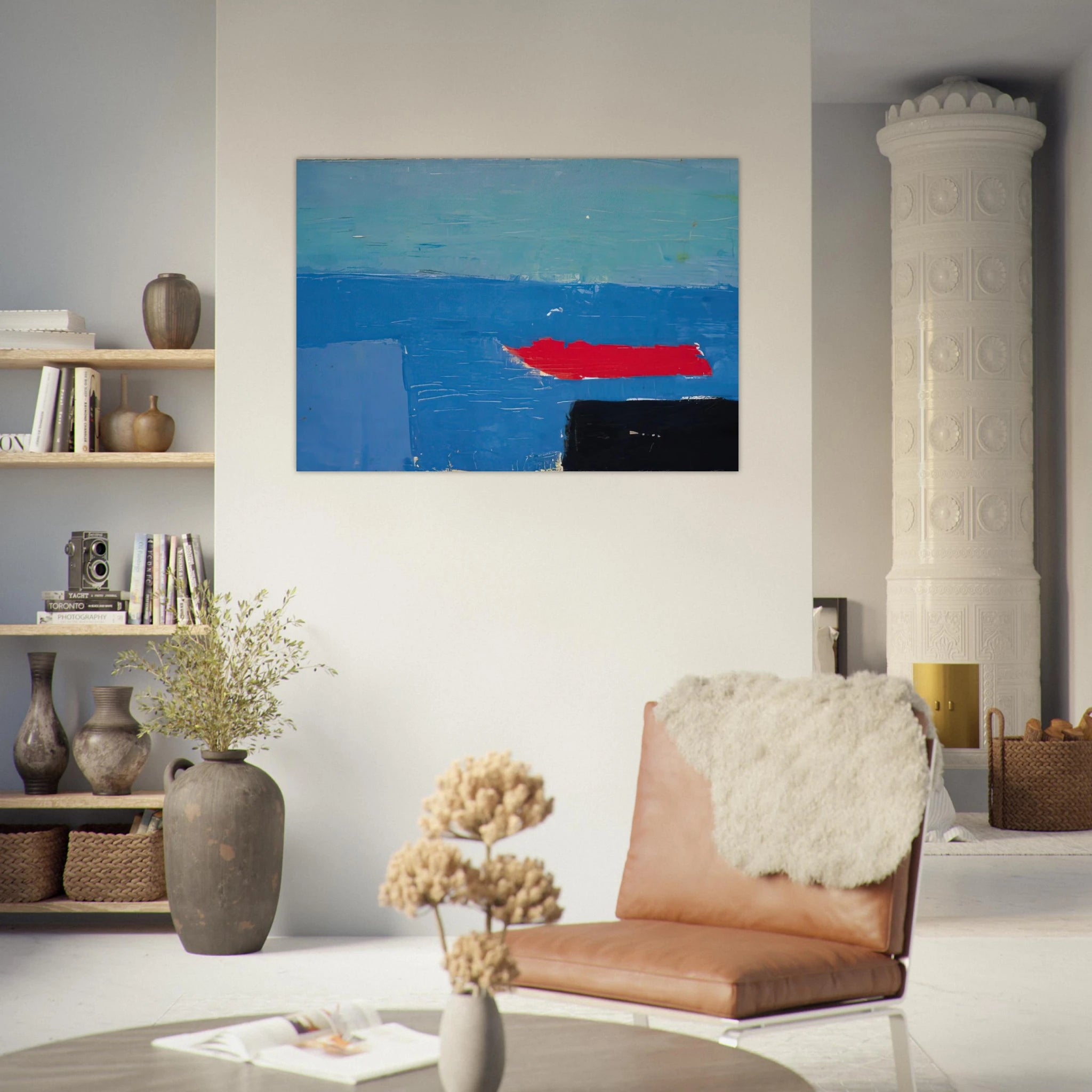 Bâteau - Lyrical Abstraction - Nicolas de Stael Art Print - A0 (84.1 x 118.9  cm) / 33.1 × 46.8 inches | Nicolas de Stael Poster | Nicolas de Stael Prints