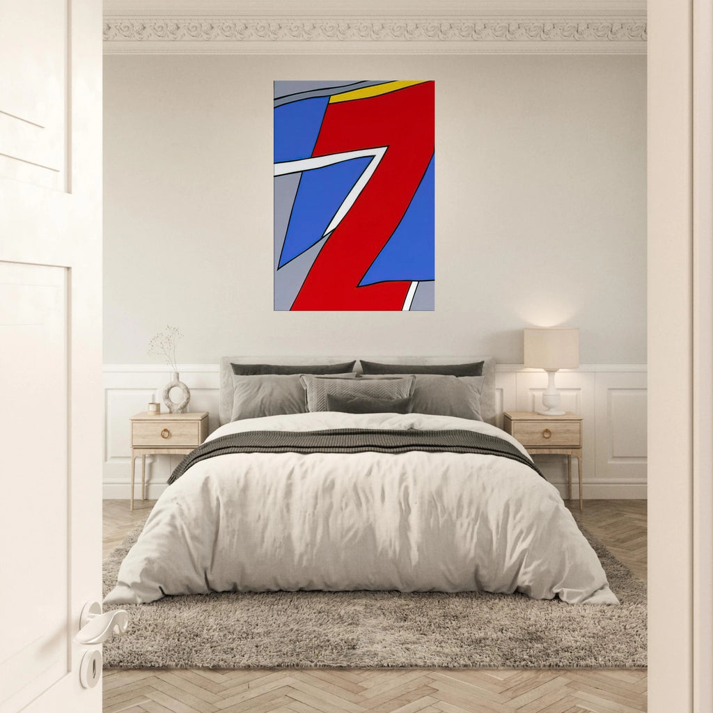 Ancient Image - 1984 - Nicholas Krushenick Canvas - 70x100 cm / 28x40 inches | Nicholas Krushenick Wrapped Canvas | Nicholas Krushenick Wall Art