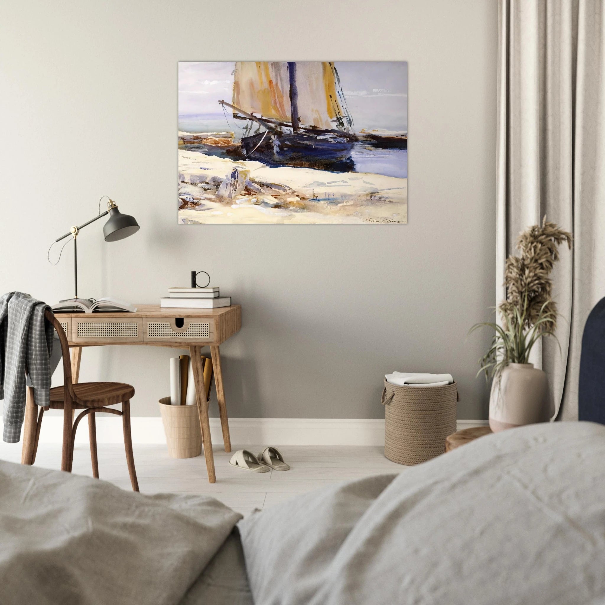 Above Lake Garda at San Vigilio - John Singer Sargent Art Print - A0 (84.1 x 118.9  cm) / 33.1 × 46.8 inches | John Singer Sargent Poster | John Singer Sargent Prints