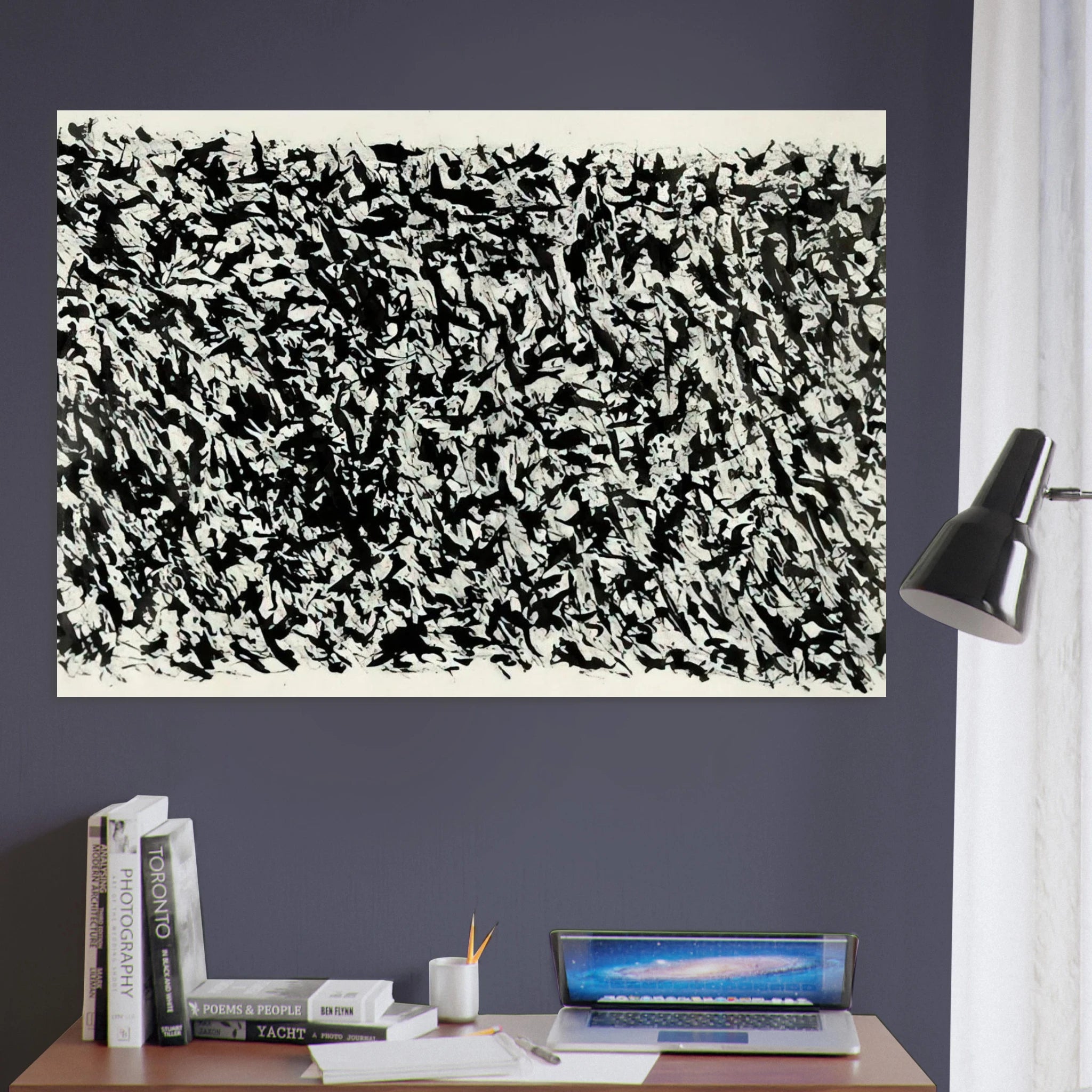 Composition - Tachisme - Henri Michaux Art Print - A0 (84.1 x 118.9  cm) / 33.1 × 46.8 inches | Henri Michaux Poster | Henri Michaux Prints