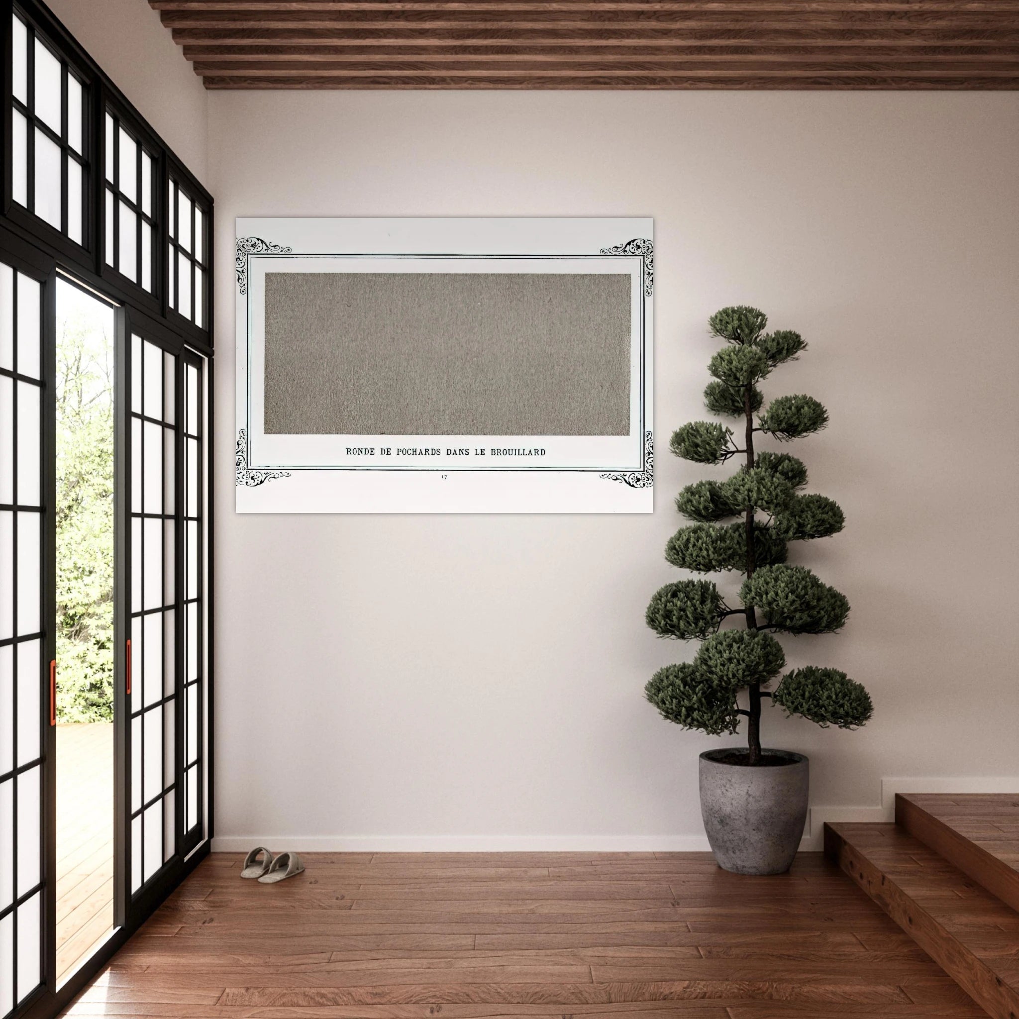 Band of Greyfriars in the Fog Band Of Dusty Drunks In The Fog - Alphonse Allais Art Print - A0 (84.1 x 118.9  cm) / 33.1 × 46.8 inches | Alphonse Allais Poster | Alphonse Allais Prints