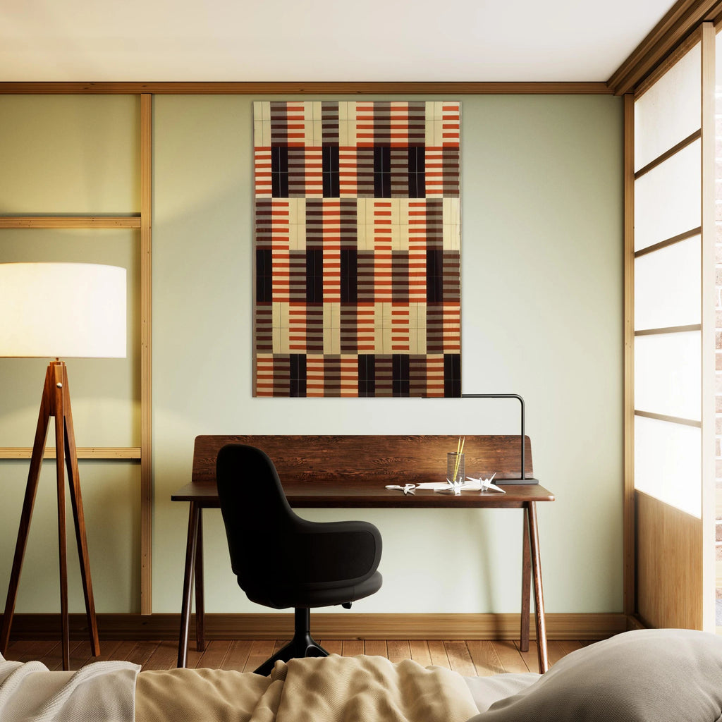 BLACK WHITE RED 1964 - Anni Albers Art Print - A0 (84.1 x 118.9  cm) / 33.1 × 46.8 inches | Anni Albers Poster | Anni Albers Prints