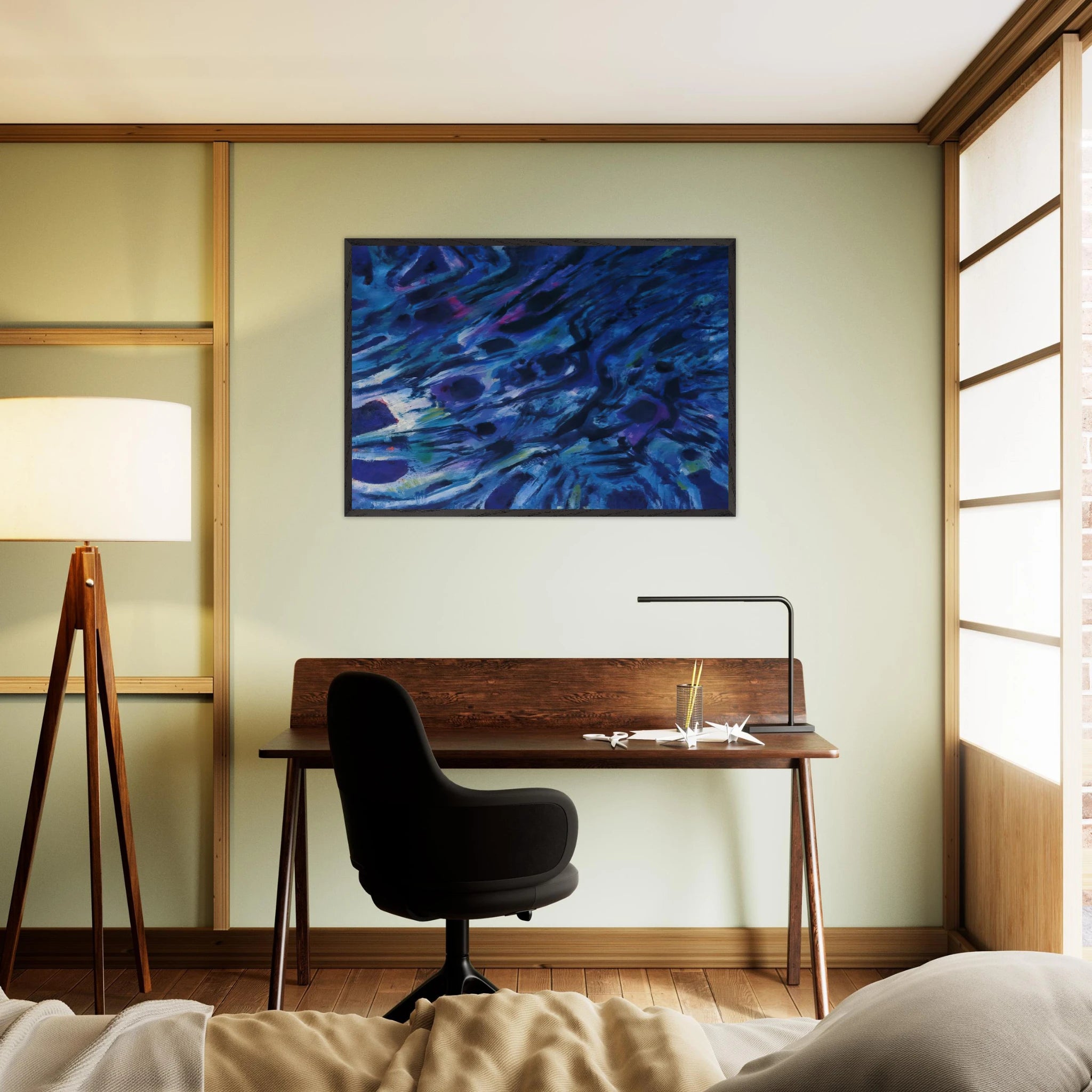 Eaux vives - 1979 - Alfred Manessier Framed Art Print - 70x100 cm / 28x40 inches | Alfred Manessier Framed Poster | Alfred Manessier Framed prints