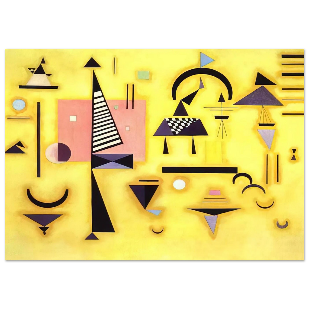 DECISIVE PINK 1932 - Wassily Kandinsky Art Print - A0 (84.1 x 118.9  cm) / 33.1 × 46.8 inches | Wassily Kandinsky Poster | Wassily Kandinsky Prints