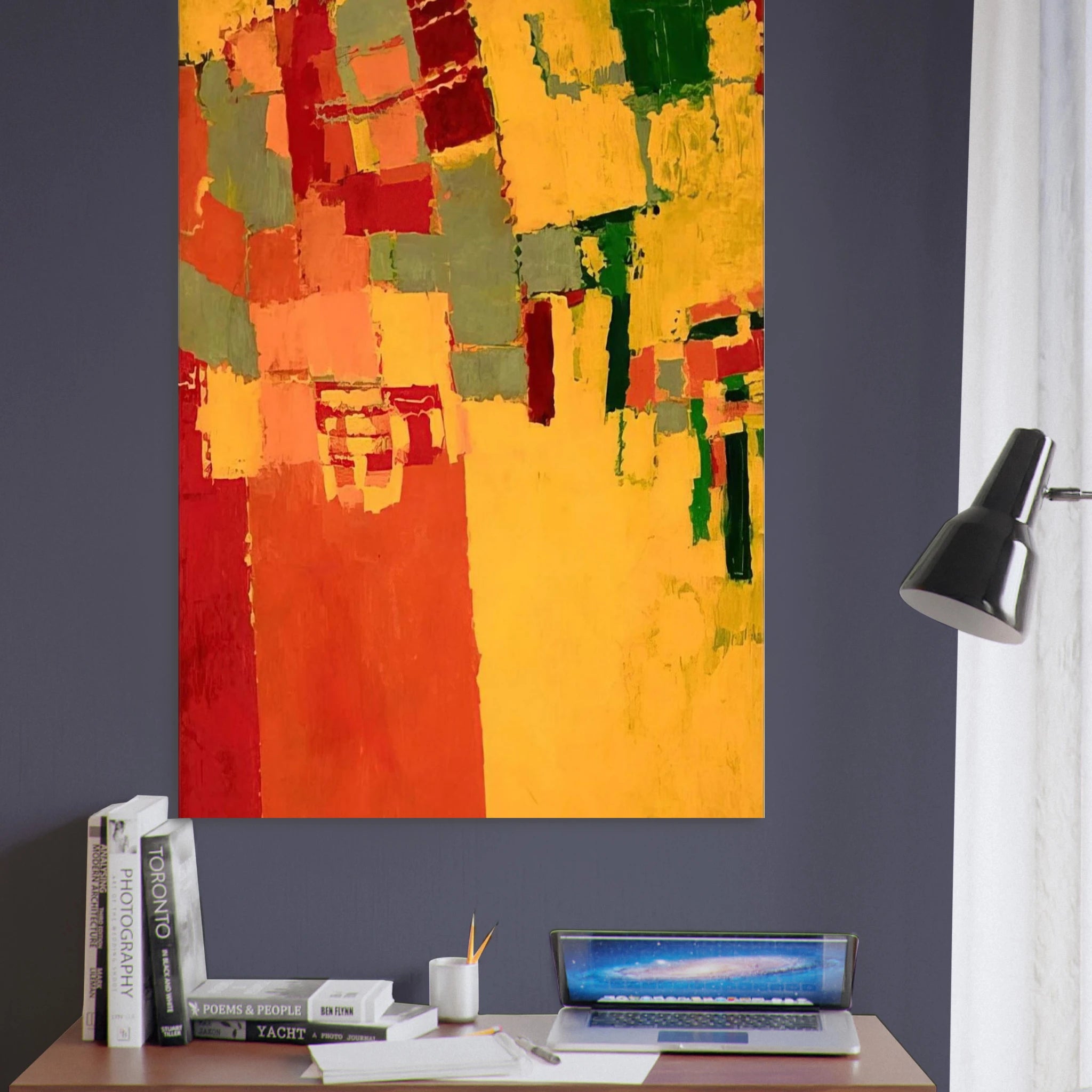 27 October 1949 - 1949 - Frank Lobdell Art Print - A0 (84.1 x 118.9  cm) / 33.1 × 46.8 inches | Frank Lobdell Poster | Frank Lobdell Prints