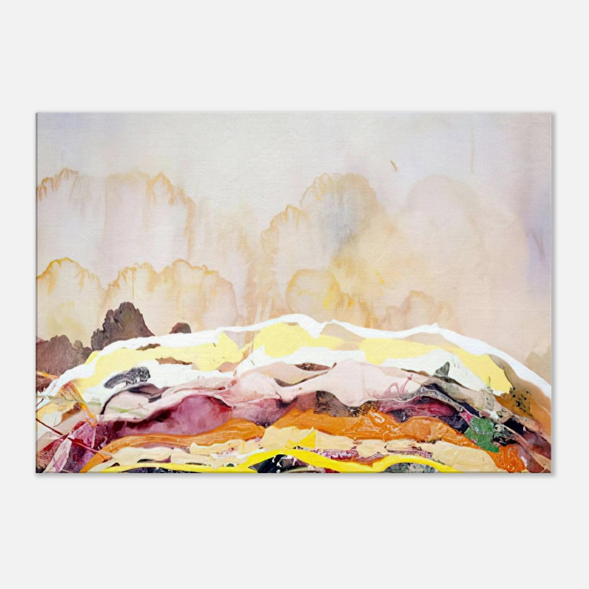 Danish Opera - 1969 - Ronnie Landfield Canvas - 70x100 cm / 28x40 inches | Ronnie Landfield Wrapped Canvas | Ronnie Landfield Wall Art