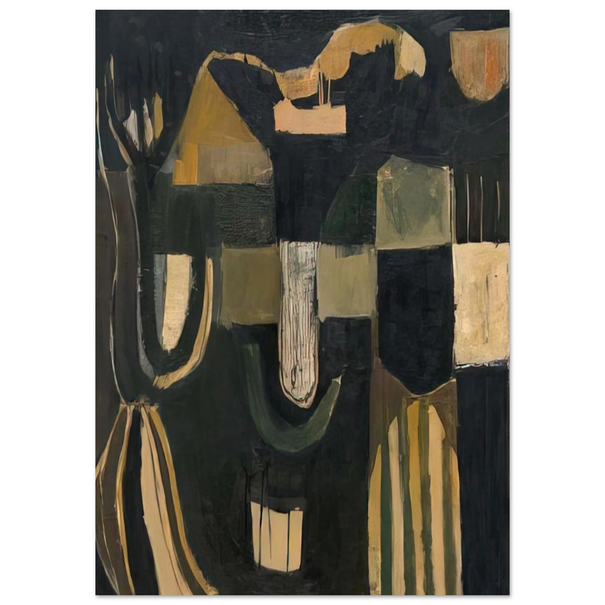 17 February 1948 - 1948 - Frank Lobdell Art Print - A0 (84.1 x 118.9  cm) / 33.1 × 46.8 inches | Frank Lobdell Poster | Frank Lobdell Prints