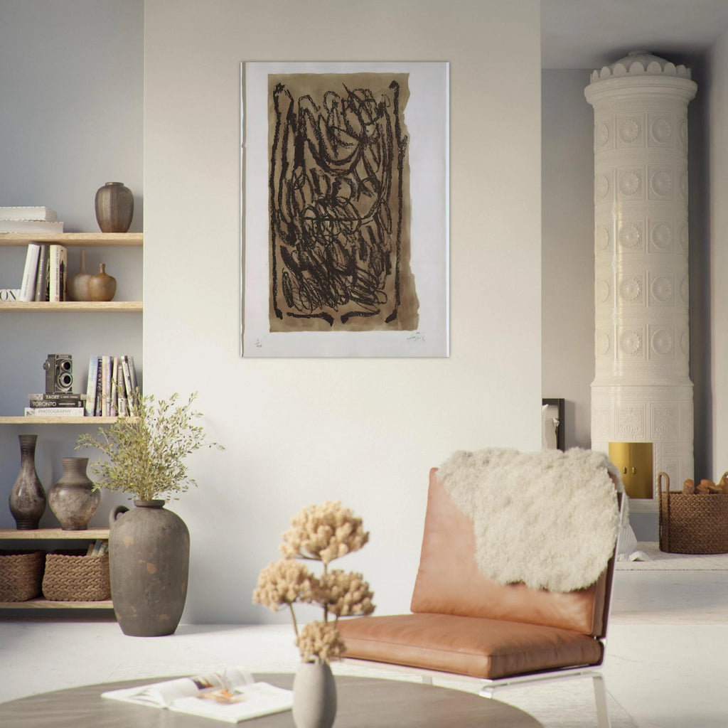 EL PA A LA BARCA 1963 - Antoni Tapies Art Print - A0 (84.1 x 118.9  cm) / 33.1 × 46.8 inches | Antoni Tapies Poster | Antoni Tapies Prints