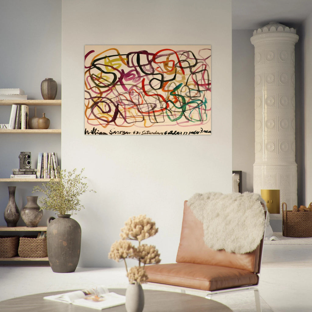 #21 Saturday October 17, 1964 Fresno - 1964 - William Saroyan Art Print - A0 (84.1 x 118.9  cm) / 33.1 × 46.8 inches | William Saroyan Poster | William Saroyan Prints