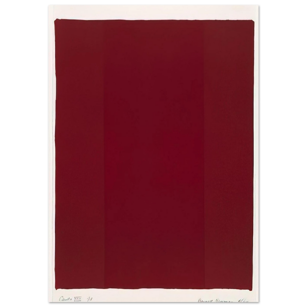 Canto XVII - Barnett Newman Art Print - A0 (84.1 x 118.9  cm) / 33.1 × 46.8 inches | Barnett Newman Poster | Barnett Newman Prints