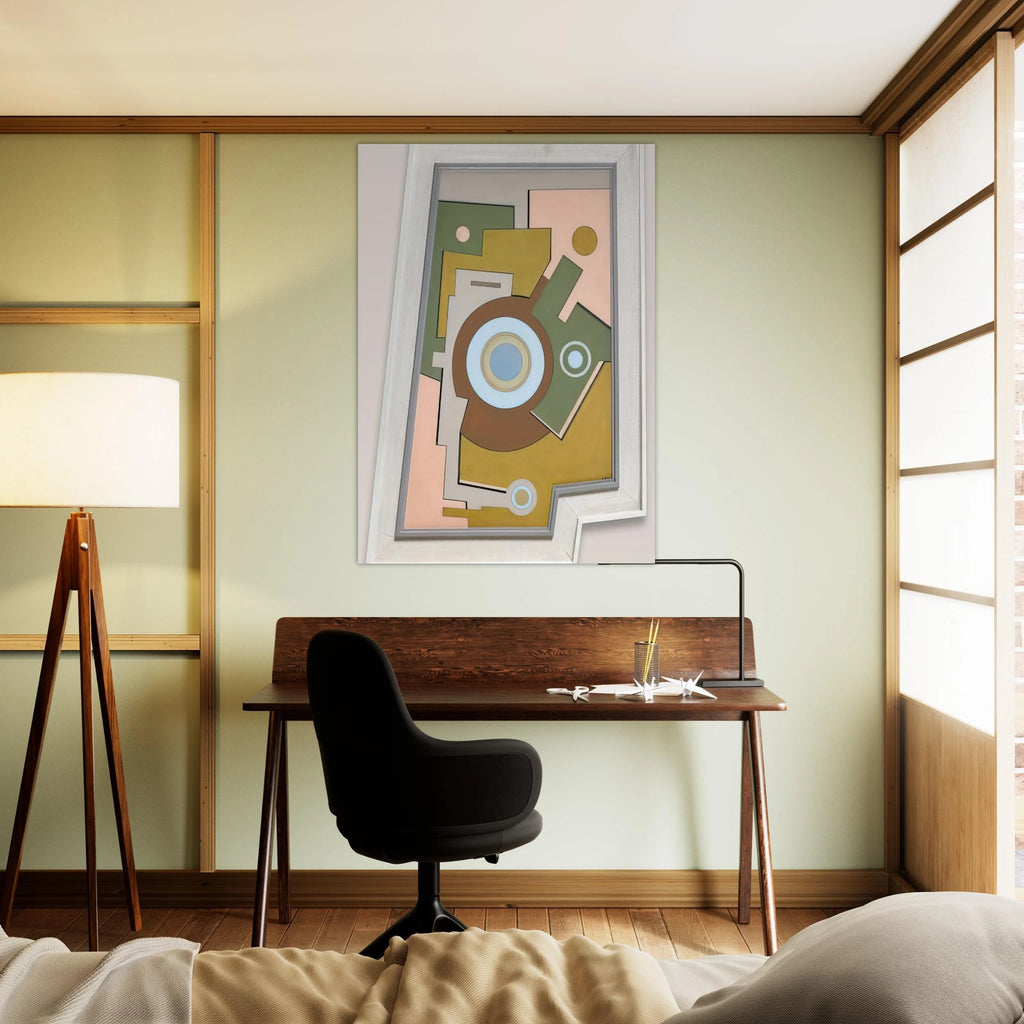 Blue Circle - 1947 - Carmelo Arden Quin Art Print - A0 (84.1 x 118.9  cm) / 33.1 × 46.8 inches | Carmelo Arden Quin Poster | Carmelo Arden Quin Prints