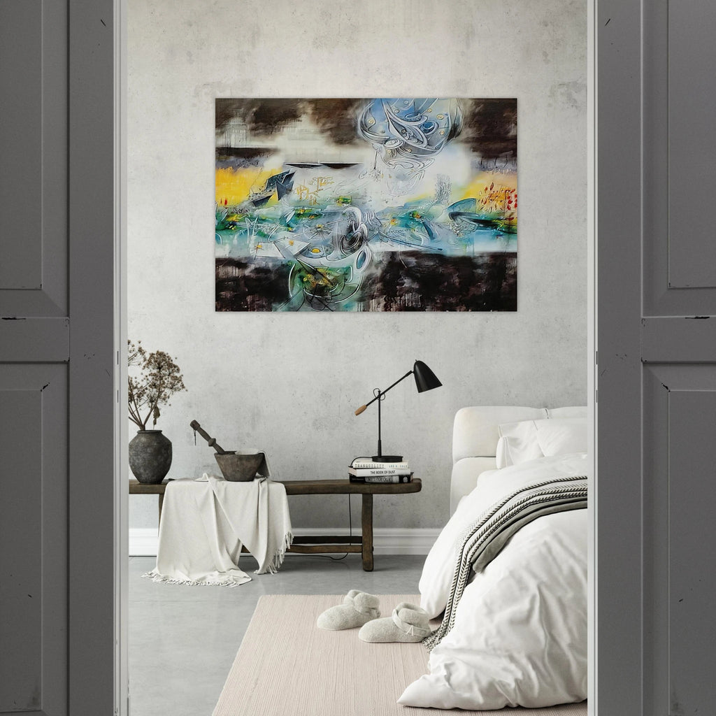 ABRIR EL CUBO Y ENCONTRAR LA VIDA - Roberto Matta Art Print - A0 (84.1 x 118.9  cm) / 33.1 × 46.8 inches | Roberto Matta Poster | Roberto Matta Prints