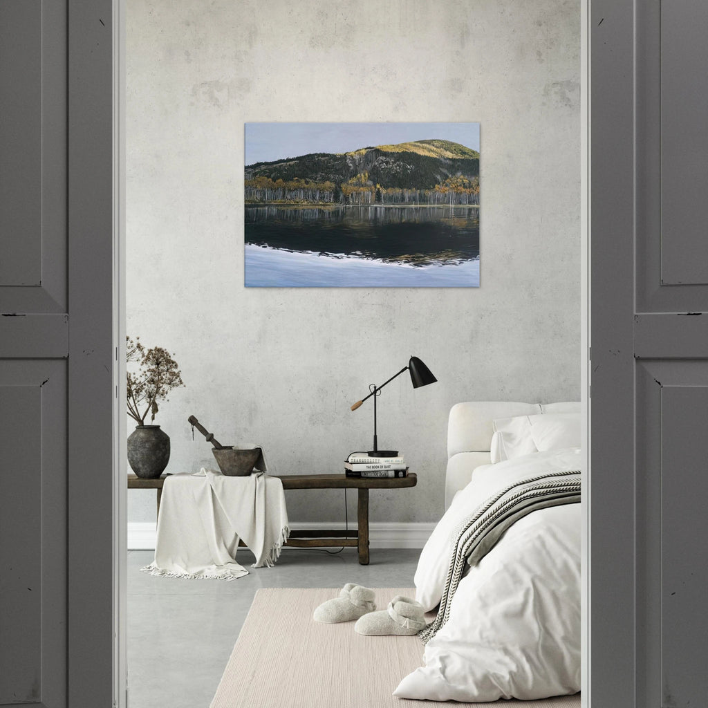 BEAVER DAM POND ACADIA NATIONAL PARK 2009 - Richard Estes Canvas - 70x100 cm / 28x40 inches | Richard Estes Wrapped Canvas | Richard Estes Wall Art