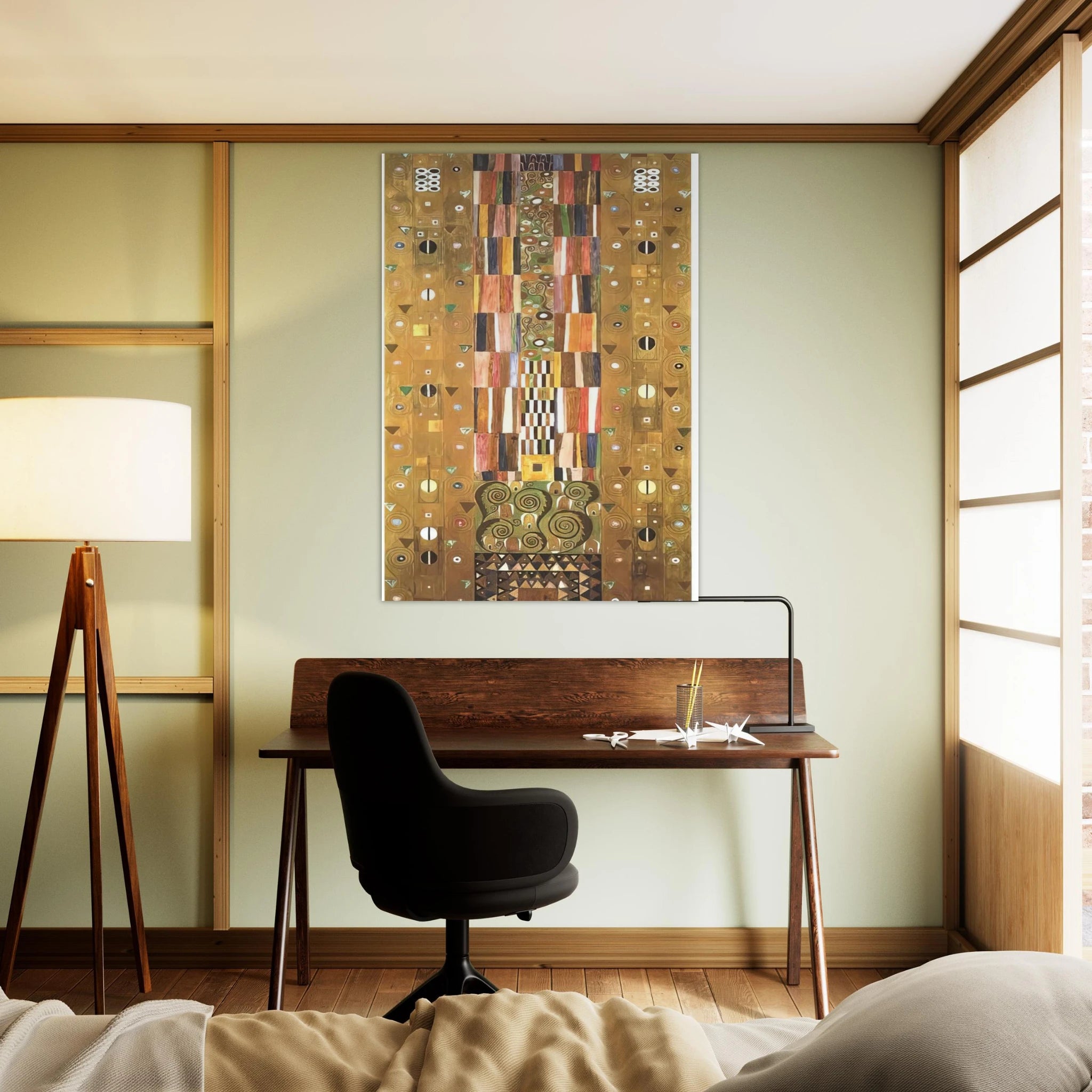 DESIGN FOR THE STOCLETFRIES - Gustav Klimt Art Print - A0 (84.1 x 118.9  cm) / 33.1 × 46.8 inches | Gustav Klimt Poster | Gustav Klimt Prints