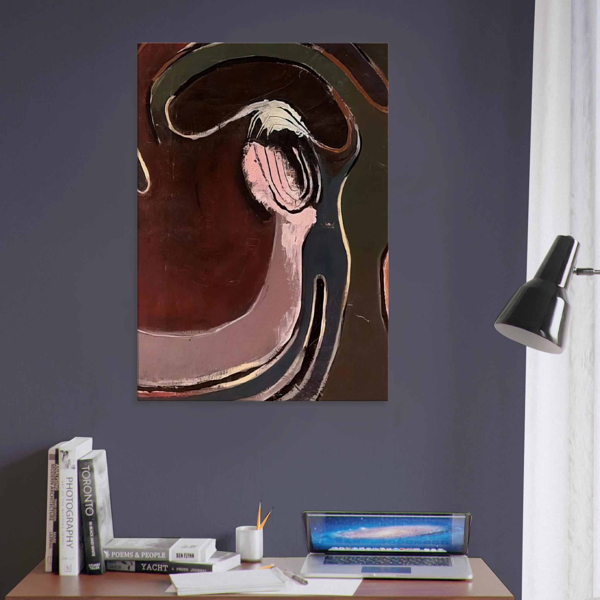 1 August 1948 - 1948 - Frank Lobdell Canvas - 70x100 cm / 28x40 inches | Frank Lobdell Wrapped Canvas | Frank Lobdell Wall Art