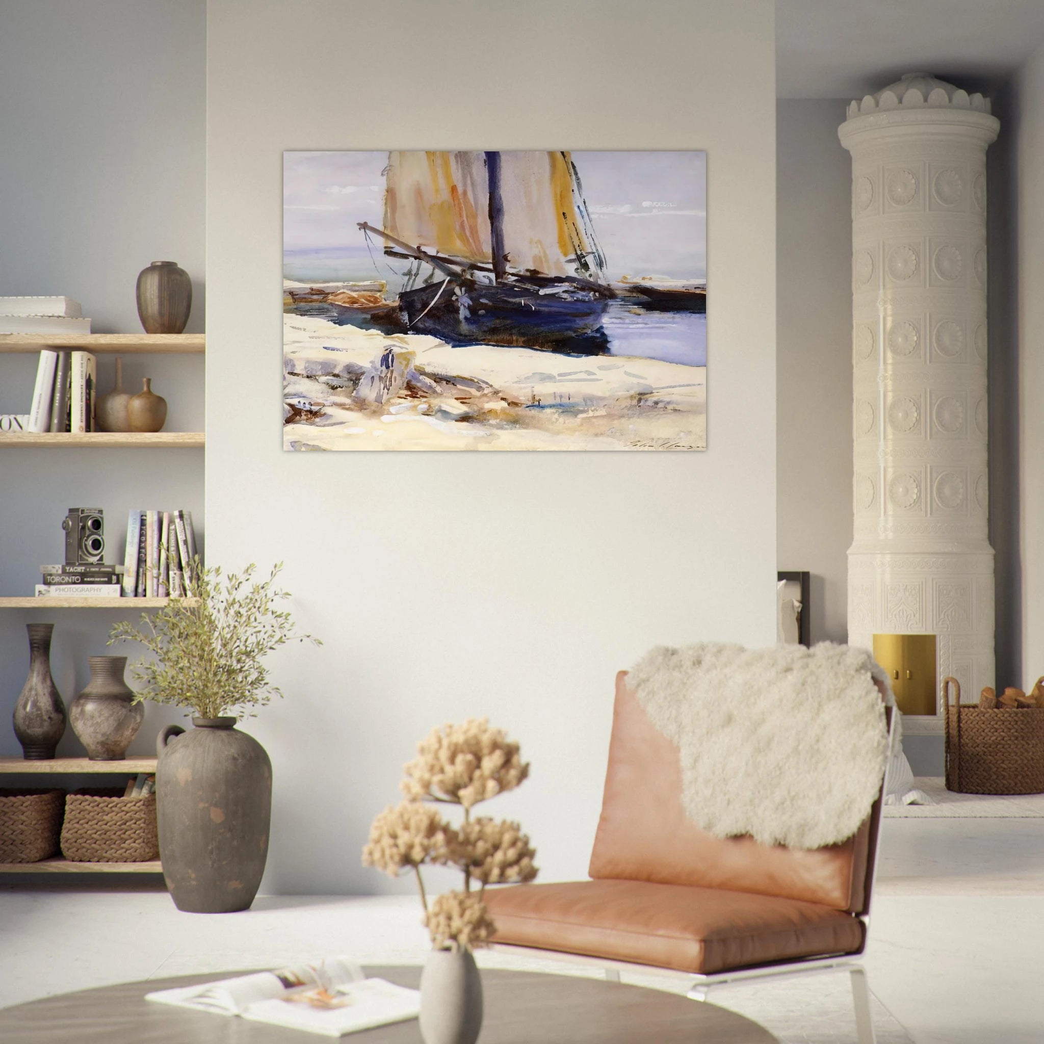 Above Lake Garda at San Vigilio - John Singer Sargent Art Print - A0 (84.1 x 118.9  cm) / 33.1 × 46.8 inches | John Singer Sargent Poster | John Singer Sargent Prints