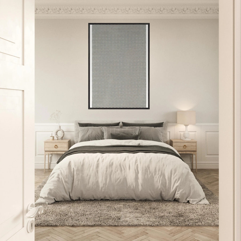 3 grillages superposés 0°, 15°, -15° - 1959 - Francois Morellet Framed Art Print - 70x100 cm / 28x40 inches | Francois Morellet Framed Poster | Francois Morellet Framed prints