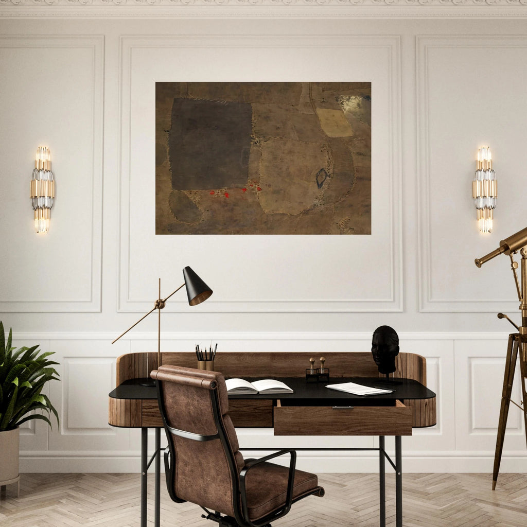 Composition - Alberto Burri Art Print - A0 (84.1 x 118.9  cm) / 33.1 × 46.8 inches | Alberto Burri Poster | Alberto Burri Prints