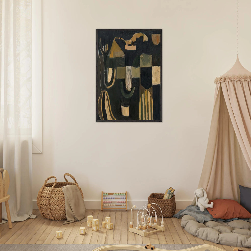 17 February 1948 - 1948 - Frank Lobdell Framed Art Print - 70x100 cm / 28x40 inches | Frank Lobdell Framed Poster | Frank Lobdell Framed prints