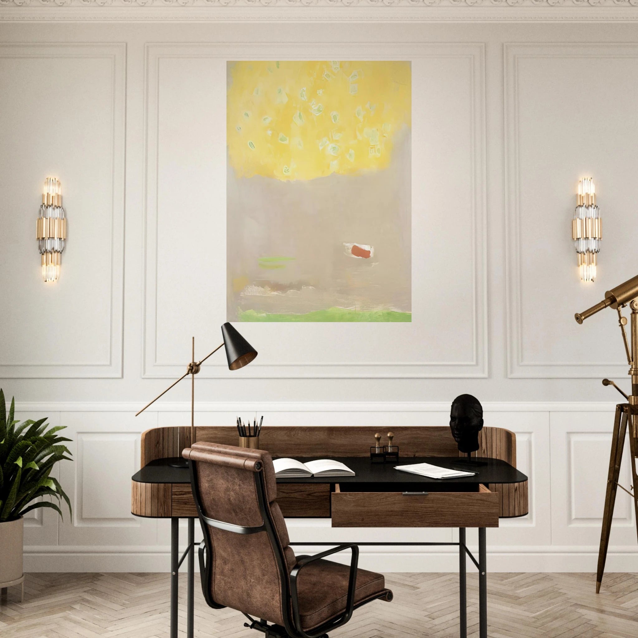 COMPOSITION 1997 - Esteban Vicente Art Print - A0 (84.1 x 118.9  cm) / 33.1 × 46.8 inches | Esteban Vicente Poster | Esteban Vicente Prints