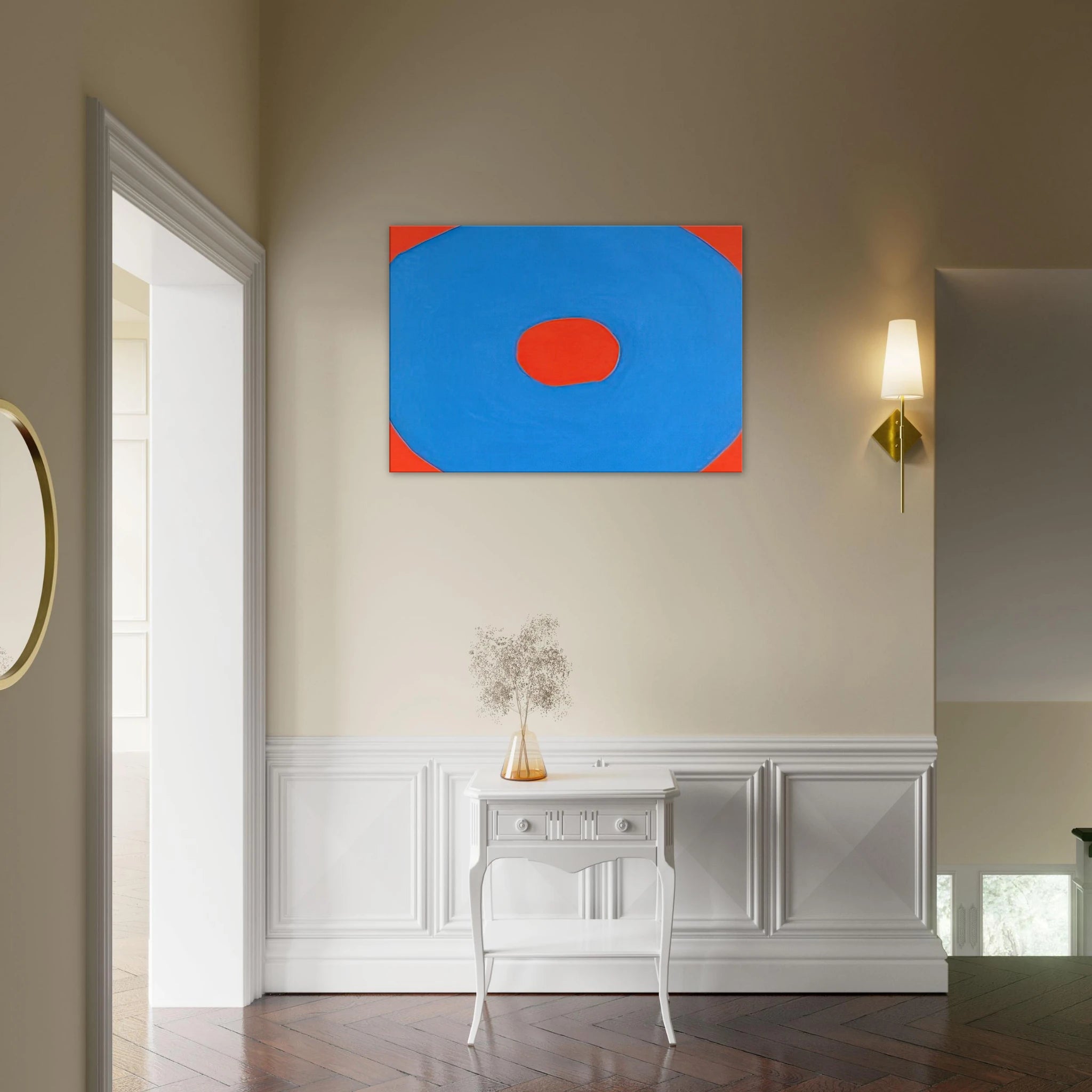 Circle - 1971 - Jiro Yoshihara Canvas - 70x100 cm / 28x40 inches | Jiro Yoshihara Wrapped Canvas | Jiro Yoshihara Wall Art