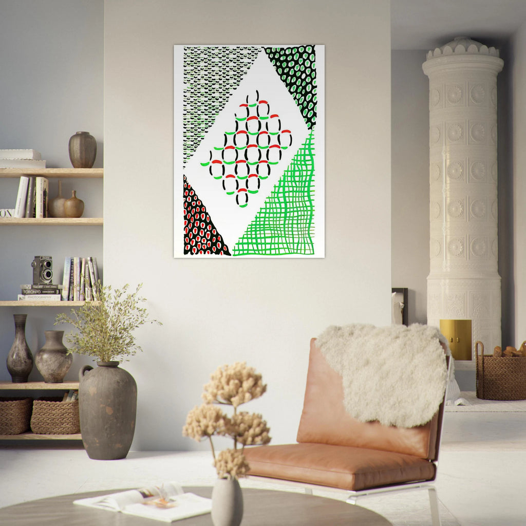 COMPOSITION 19 - Sonia Delaunay Art Print - A0 (84.1 x 118.9  cm) / 33.1 × 46.8 inches | Sonia Delaunay Poster | Sonia Delaunay Prints