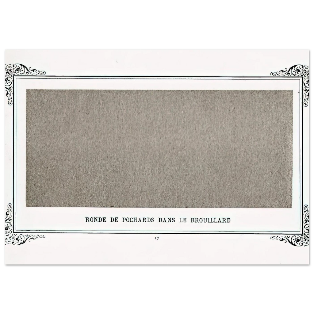 Band of Greyfriars in the Fog Band Of Dusty Drunks In The Fog - Alphonse Allais Art Print - A0 (84.1 x 118.9  cm) / 33.1 × 46.8 inches | Alphonse Allais Poster | Alphonse Allais Prints