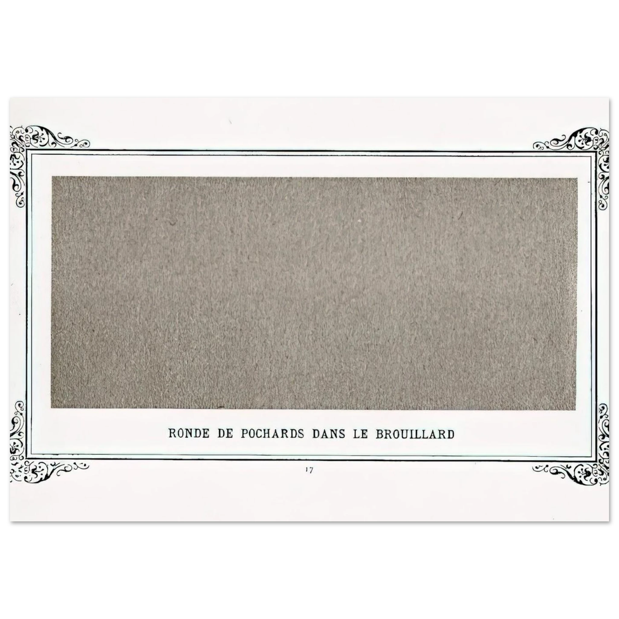 Band of Greyfriars in the Fog Band Of Dusty Drunks In The Fog - Alphonse Allais Art Print - A0 (84.1 x 118.9  cm) / 33.1 × 46.8 inches | Alphonse Allais Poster | Alphonse Allais Prints