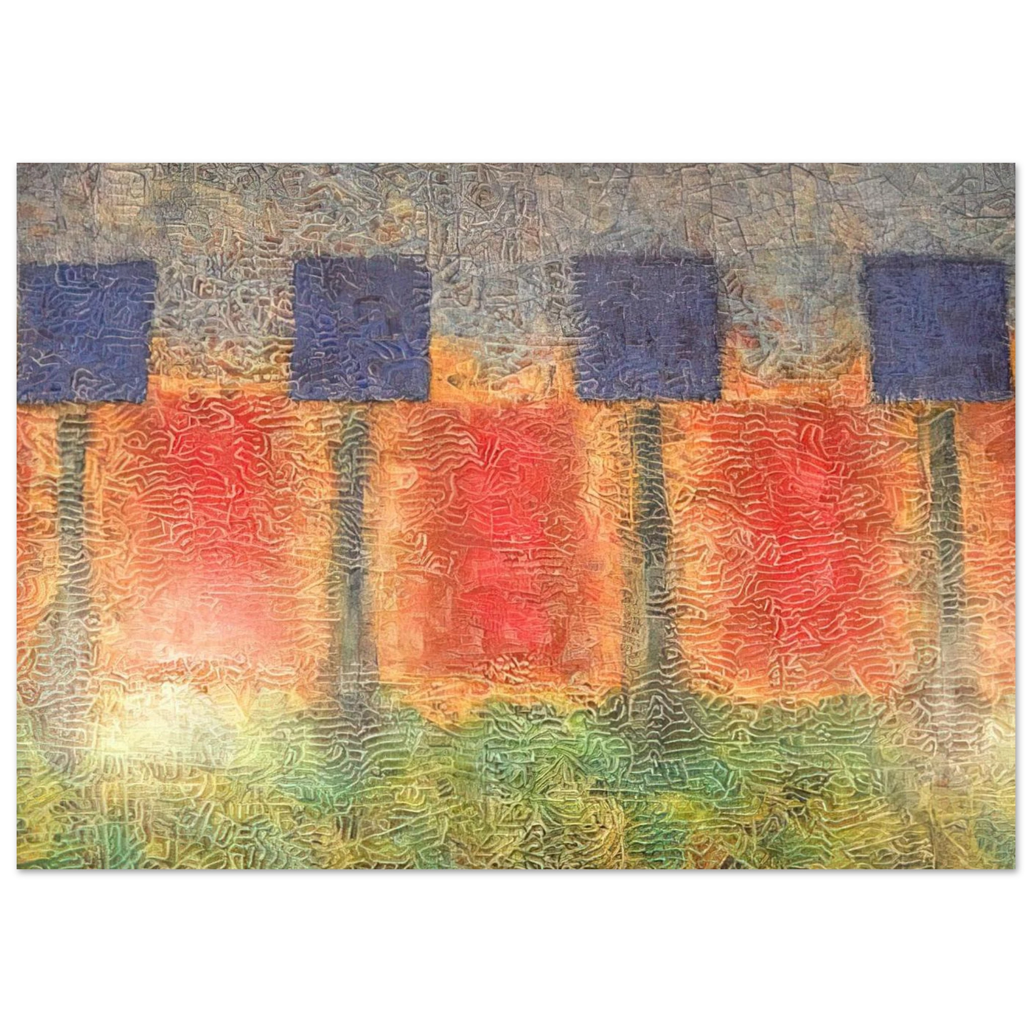 Dusklight - 1980 - Jimmy Ernst Art Print - A0 (84.1 x 118.9  cm) / 33.1 × 46.8 inches | Jimmy Ernst Poster | Jimmy Ernst Prints