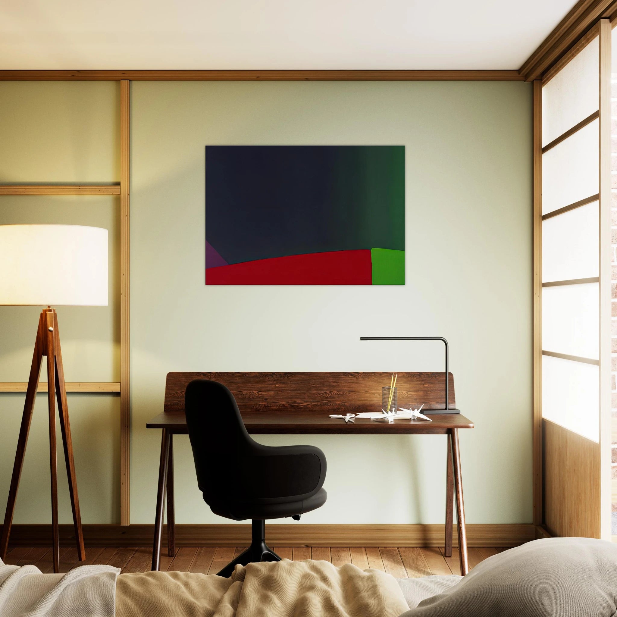 6.3.66 - 1966 - John Hoyland Canvas - 70x100 cm / 28x40 inches | John Hoyland Wrapped Canvas | John Hoyland Wall Art