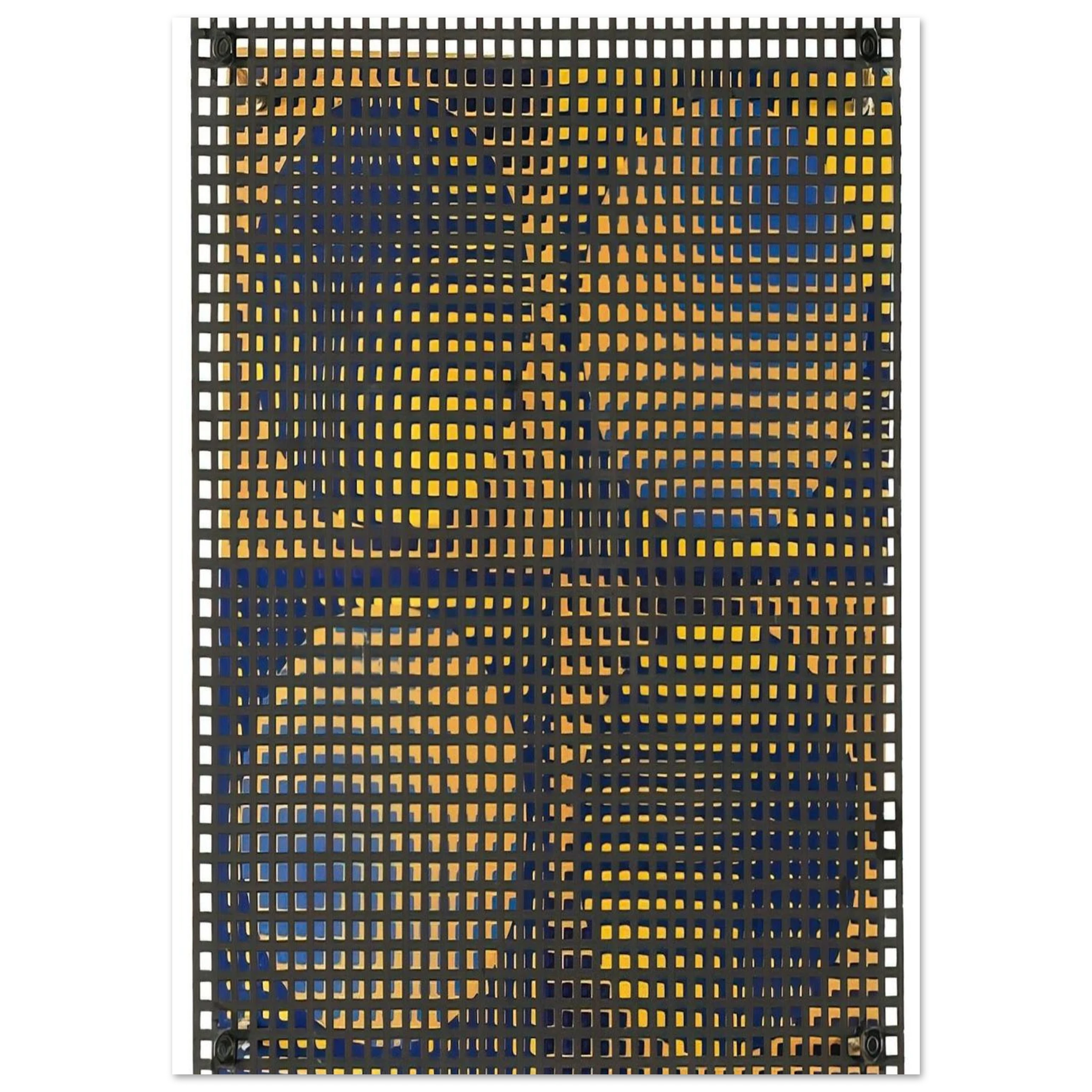 4 - cuadrados 4 - círculos - Op Art - Antonio Asis Art Print - A0 (84.1 x 118.9  cm) / 33.1 × 46.8 inches | Antonio Asis Poster | Antonio Asis Prints