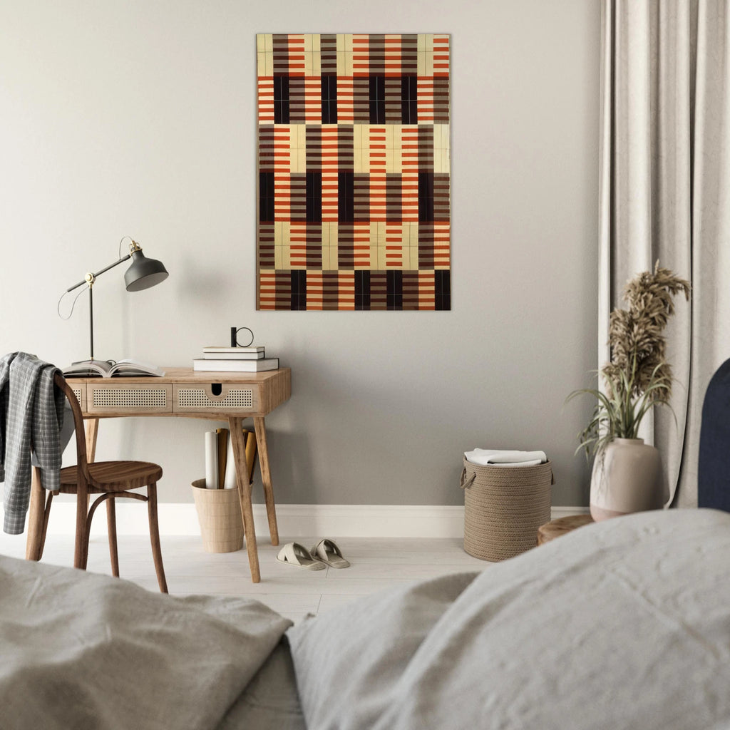 BLACK WHITE RED 1964 - Anni Albers Art Print - A0 (84.1 x 118.9  cm) / 33.1 × 46.8 inches | Anni Albers Poster | Anni Albers Prints