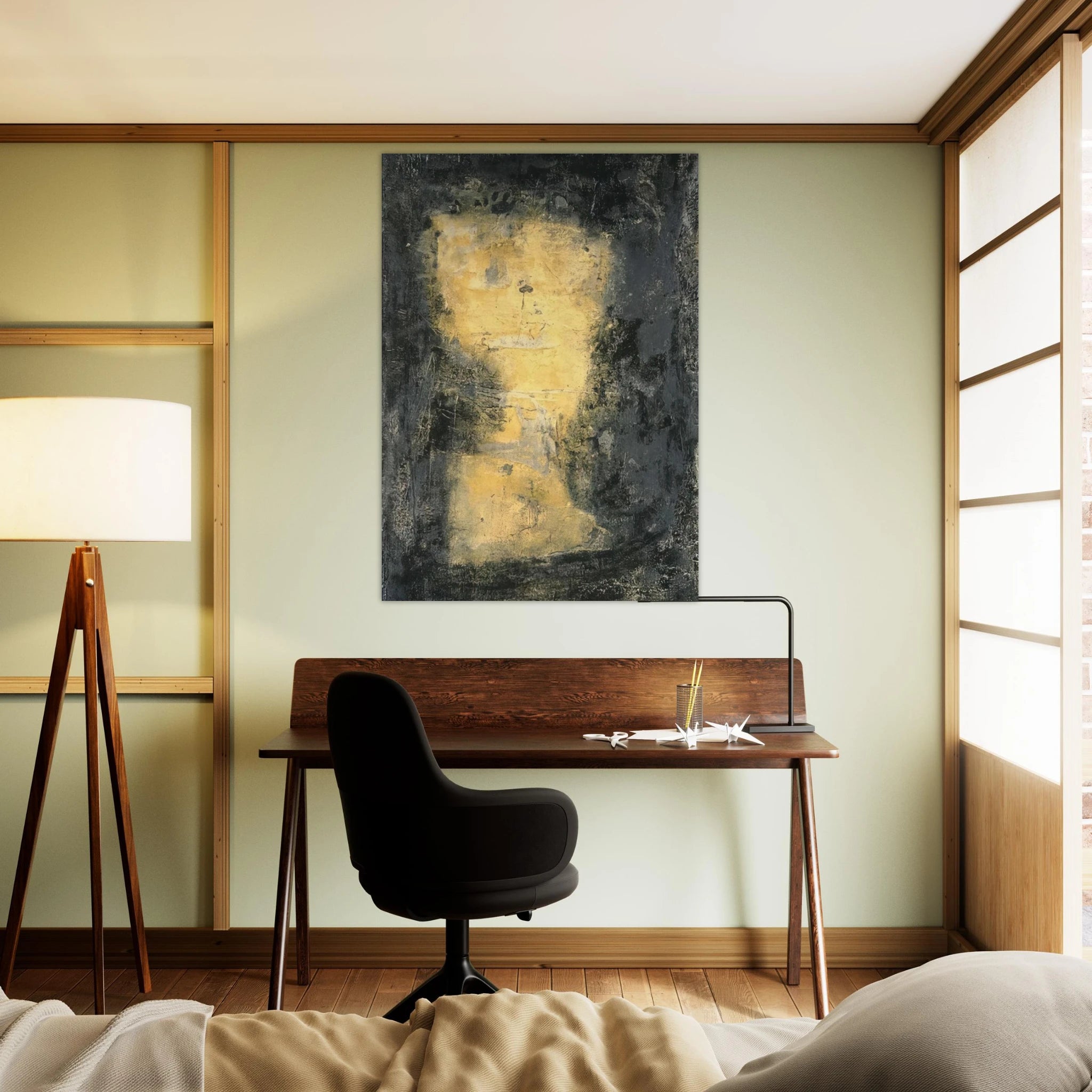 Bolo - Tachisme - Emil Schumacher Art Print - A0 (84.1 x 118.9  cm) / 33.1 × 46.8 inches | Emil Schumacher Poster | Emil Schumacher Prints