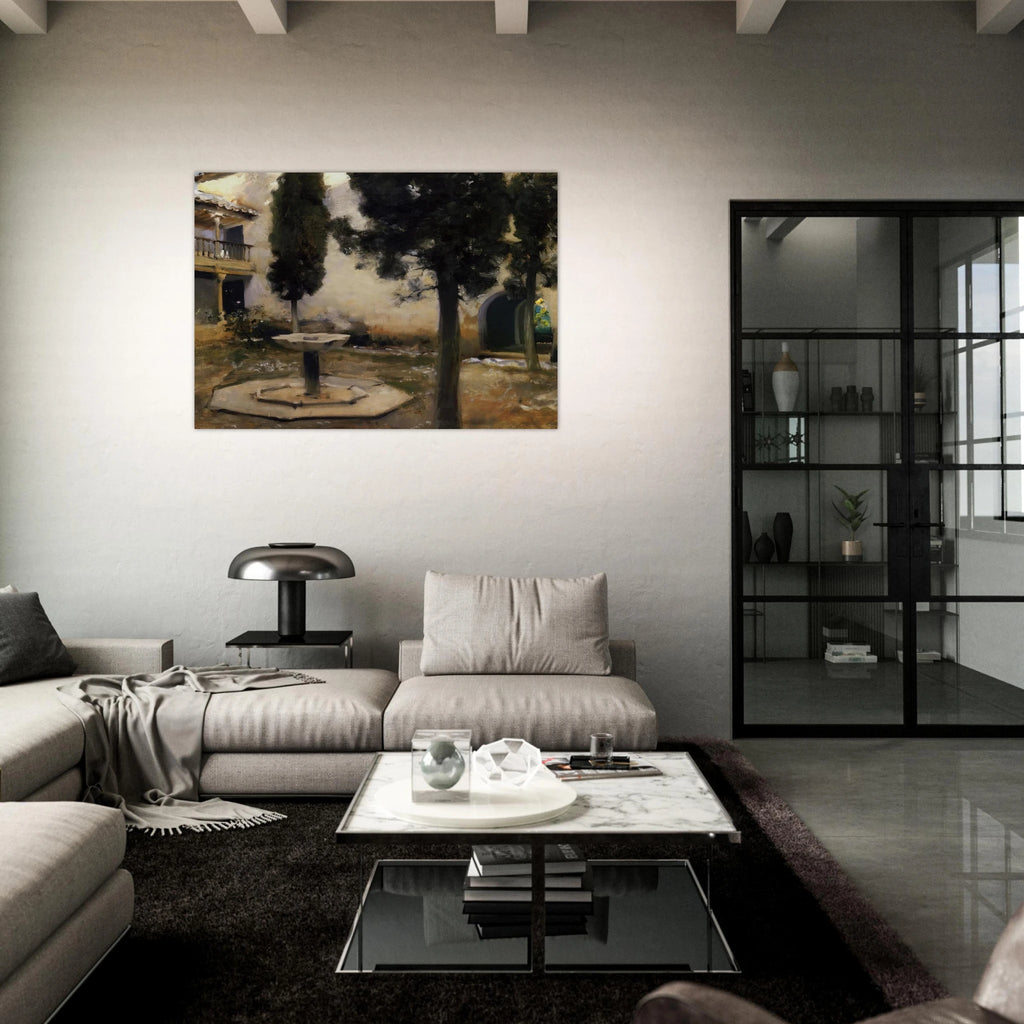 Alhambra, Patio de la Reja - John Singer Sargent Art Print - A0 (84.1 x 118.9  cm) / 33.1 × 46.8 inches | John Singer Sargent Poster | John Singer Sargent Prints