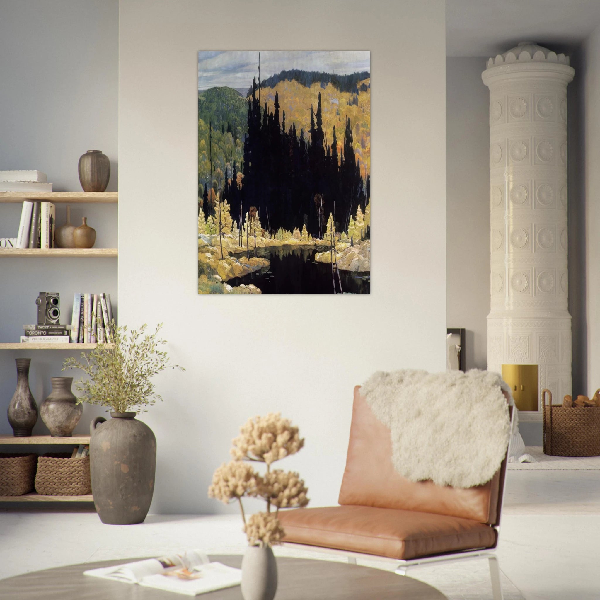 Autumn, Algoma - Art Nouveau Modern - Frank Johnston Art Print - A0 (84.1 x 118.9  cm) / 33.1 × 46.8 inches | Frank Johnston Poster | Frank Johnston Prints