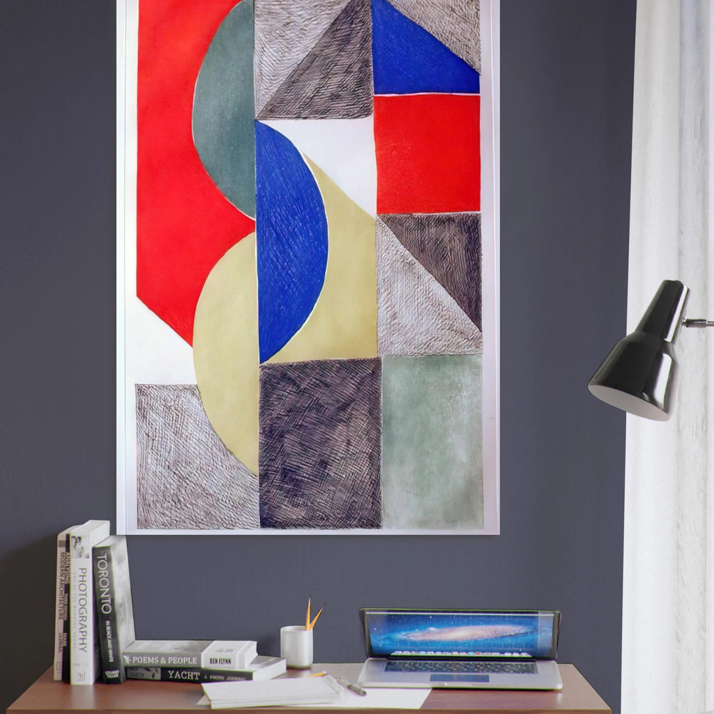 ABSTRACT COMPOSITION - Sonia Delaunay Art Print - A0 (84.1 x 118.9  cm) / 33.1 × 46.8 inches | Sonia Delaunay Poster | Sonia Delaunay Prints