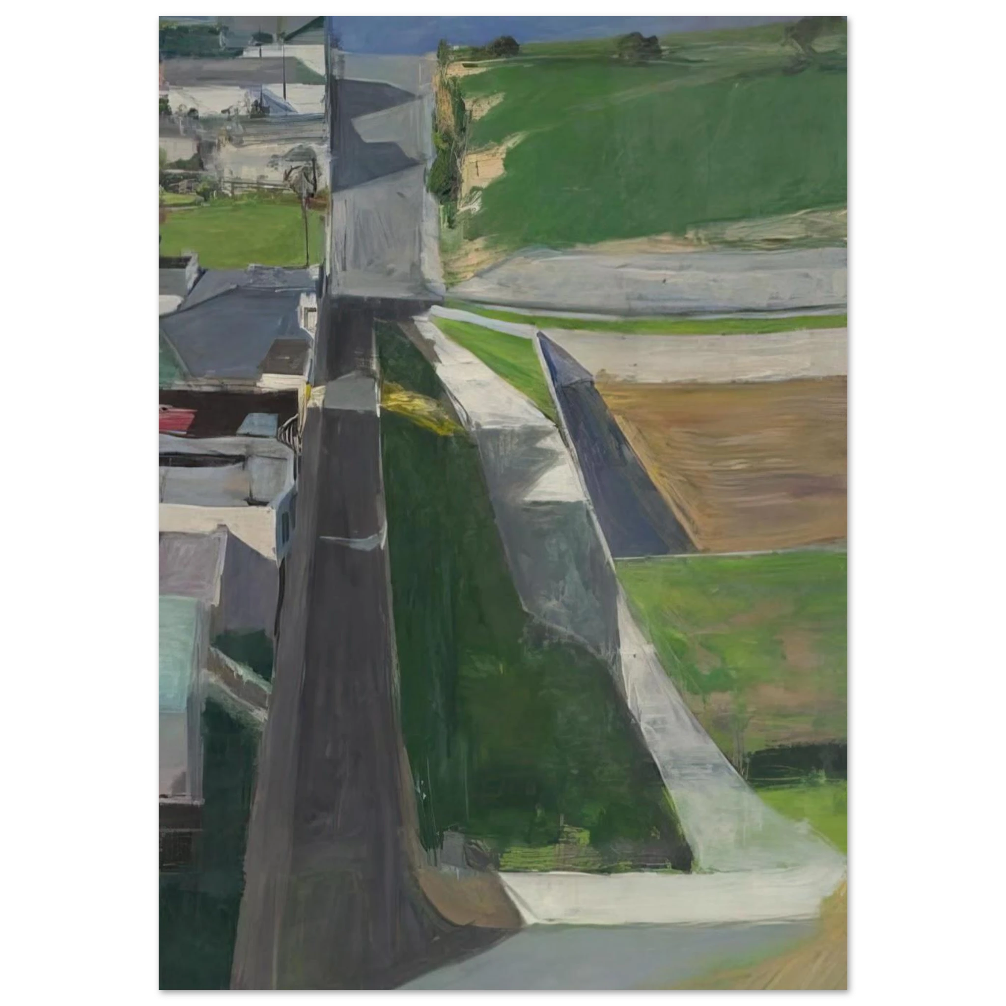 Cityscape I - Richard Diebenkorn Art Print - A0 (84.1 x 118.9  cm) / 33.1 × 46.8 inches | Richard Diebenkorn Poster | Richard Diebenkorn Prints