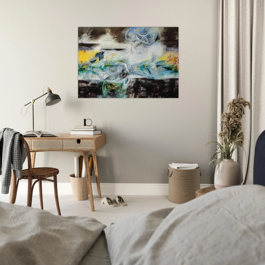 ABRIR EL CUBO Y ENCONTRAR LA VIDA - Roberto Matta Art Print - A0 (84.1 x 118.9  cm) / 33.1 × 46.8 inches | Roberto Matta Poster | Roberto Matta Prints