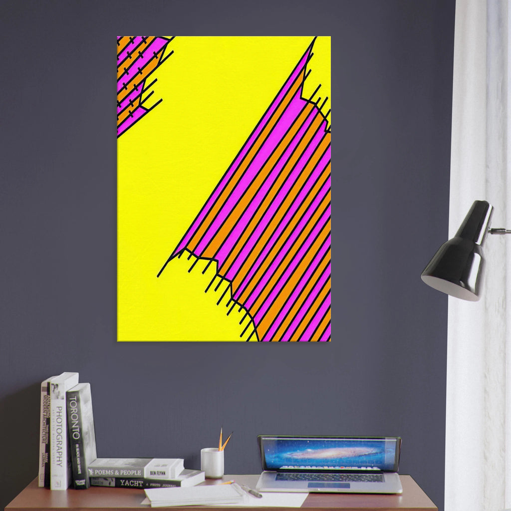 Crossover - 1972 - Nicholas Krushenick Canvas - 70x100 cm / 28x40 inches | Nicholas Krushenick Wrapped Canvas | Nicholas Krushenick Wall Art