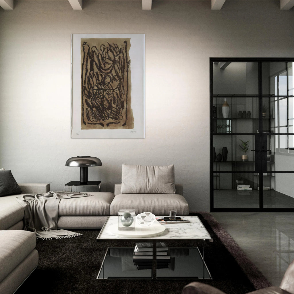 EL PA A LA BARCA 1963 - Antoni Tapies Art Print - A0 (84.1 x 118.9  cm) / 33.1 × 46.8 inches | Antoni Tapies Poster | Antoni Tapies Prints