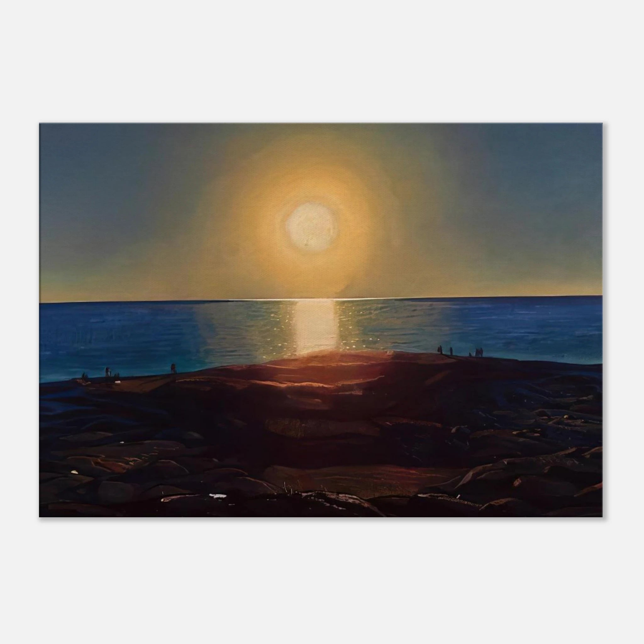 Calm and Free Maine Coast - Rockwell Kent Canvas - 70x100 cm / 28x40 inches | Rockwell Kent Wrapped Canvas | Rockwell Kent Wall Art
