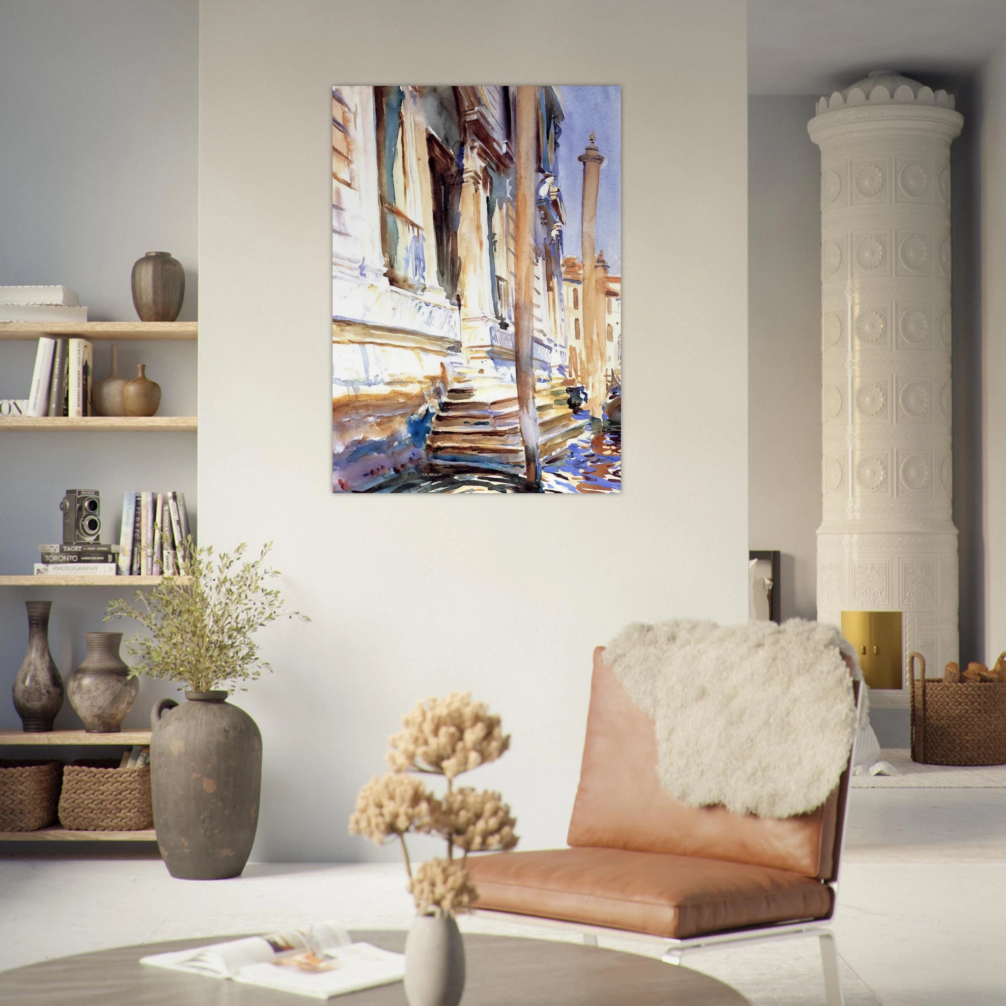 Doorway of a Venetian Palace - John Singer Sargent Art Print - A0 (84.1 x 118.9  cm) / 33.1 × 46.8 inches | John Singer Sargent Poster | John Singer Sargent Prints