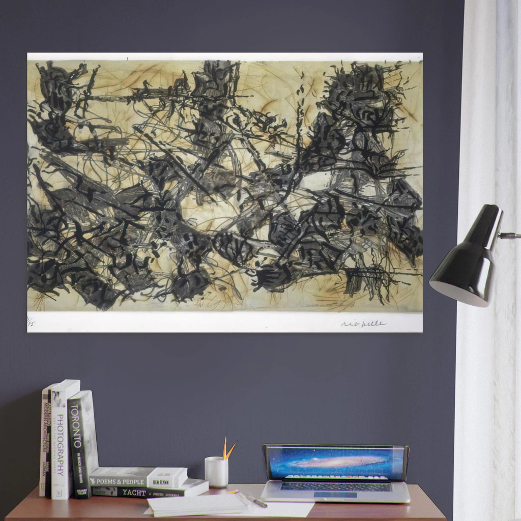 Constructions chimériques - Jean-Paul Riopelle Art Print - A0 (84.1 x 118.9  cm) / 33.1 × 46.8 inches | Jean-Paul Riopelle Poster | Jean-Paul Riopelle Prints